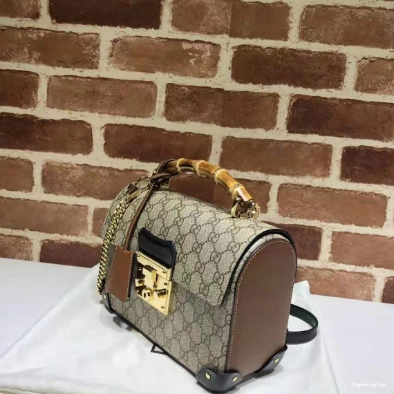 Hyper Peter bamboo Padlock GUCCI GG small bag shoulder 0808